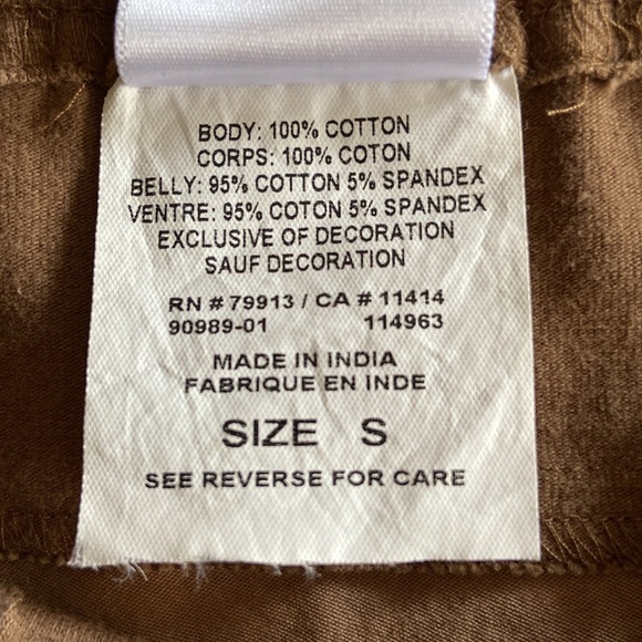 Motherhood Maternity Size Small Brown Black Patterned Bohemian Full Skirt 4997 - Picture 8 of 9